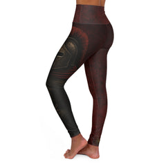 Red Warrior Spirit High Waisted Yoga Pants