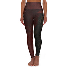Red Warrior Spirit High Waisted Yoga Pants