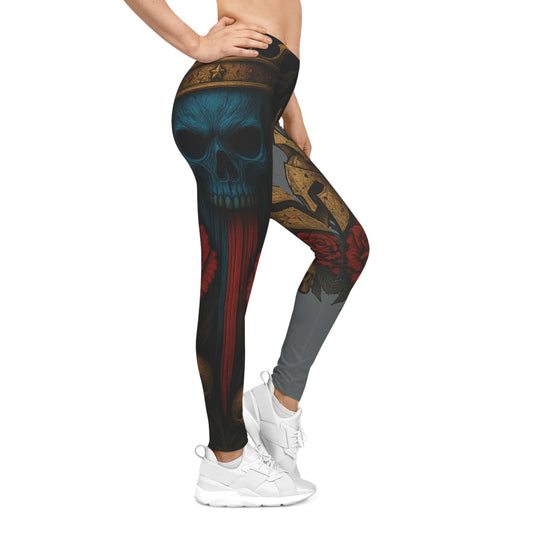 Crimson Reign Women's Casual Leggings Gray