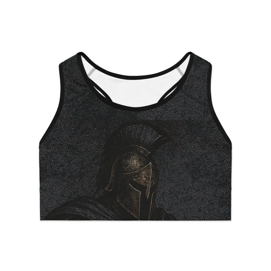 Blue Spartan Sports Bra