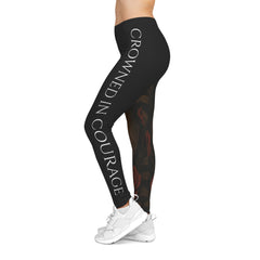 Warrior Spirit Crowned in Courage Leggings Black