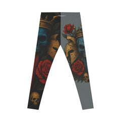 Crimson Reign Women's Casual Leggings Gray