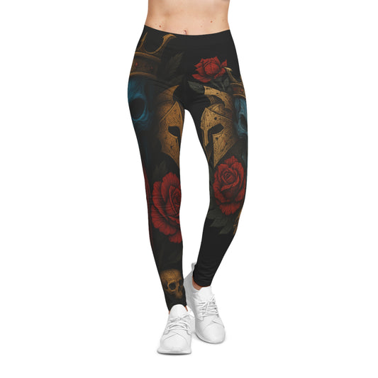 Crimson Reign Women's Casual Leggings Black
