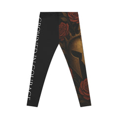 Warrior Spirit Crowned in Courage Leggings Black