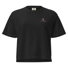 Women’s heavyweight boxy tee Military “Forged To Fight”