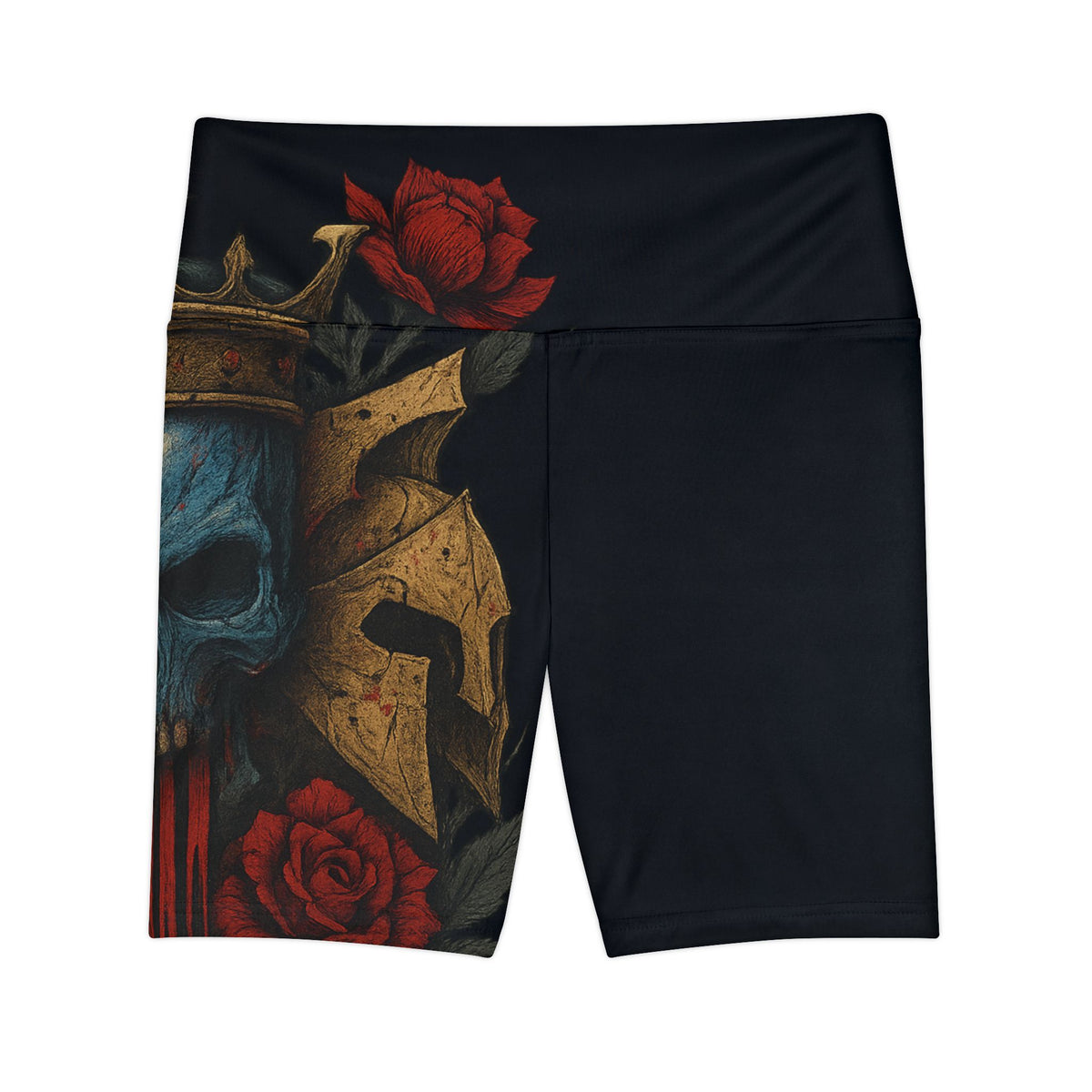 Crimson Reign Women's Yoga Shorts