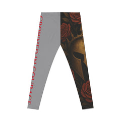 Warrior Spirit Crowned in Courage Leggings Gray