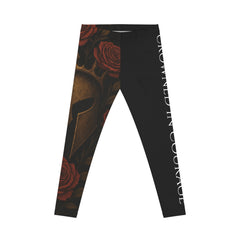 Warrior Spirit Crowned in Courage Leggings Black