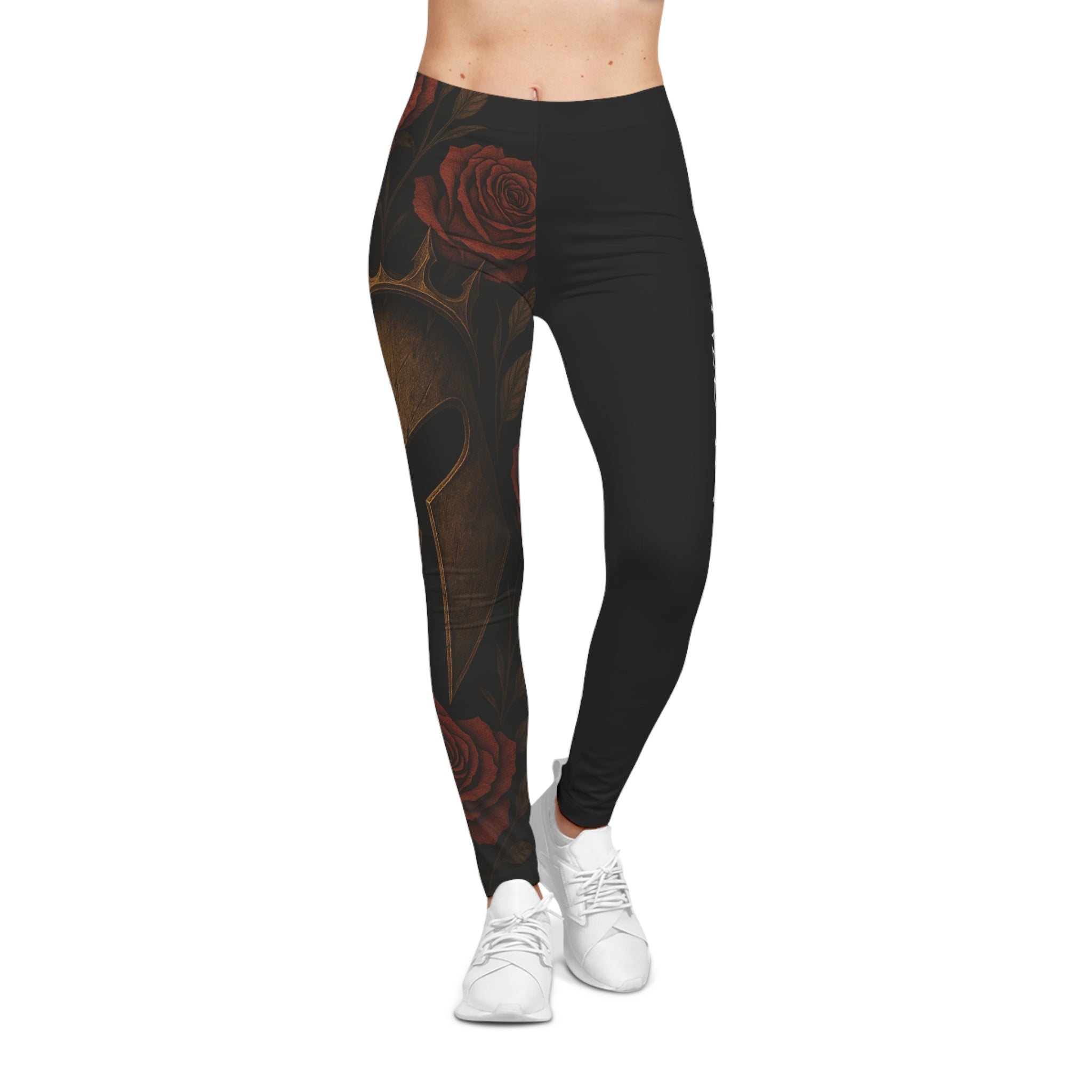 Warrior Spirit Crowned in Courage Leggings Black