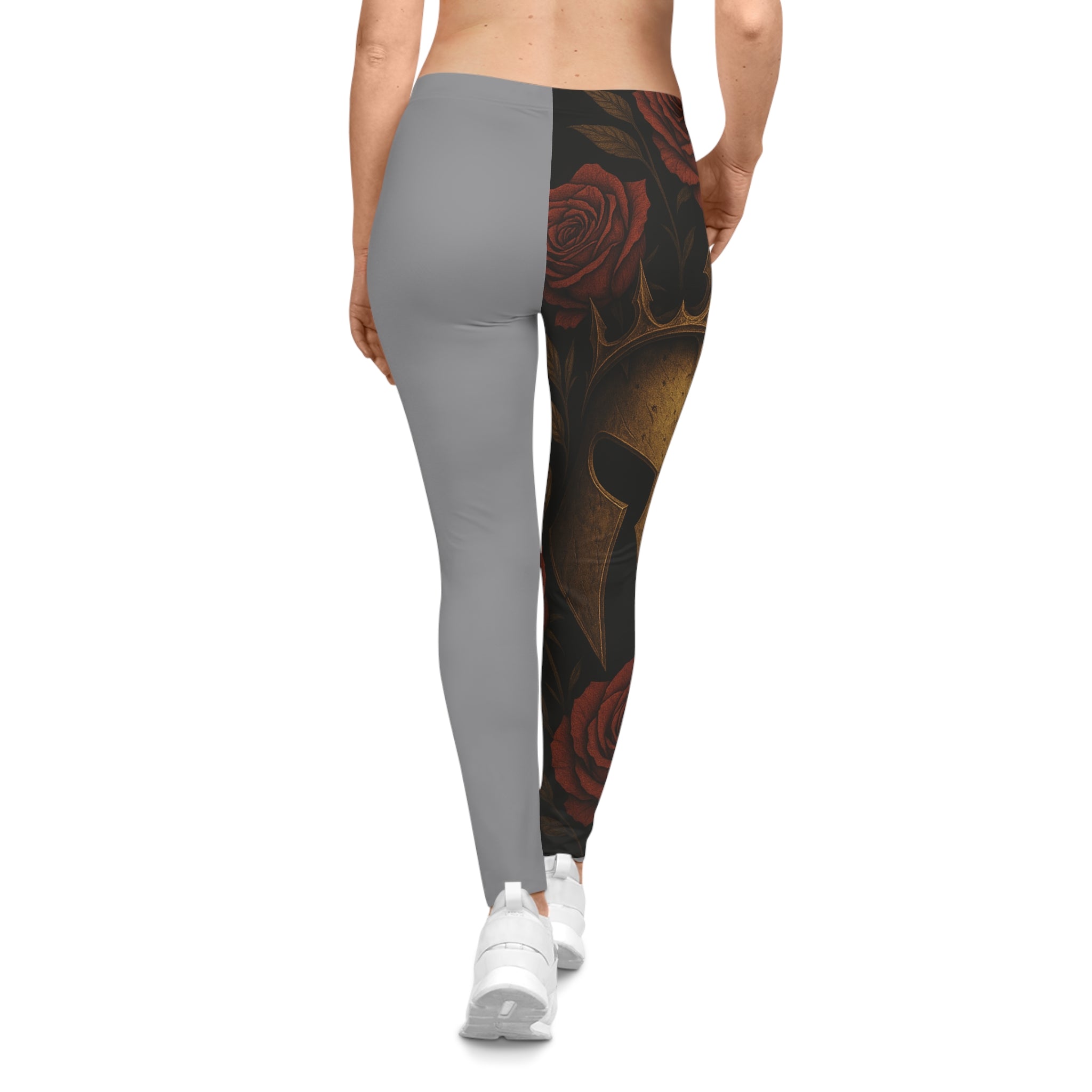 Warrior Spirit Crowned in Courage Leggings Gray