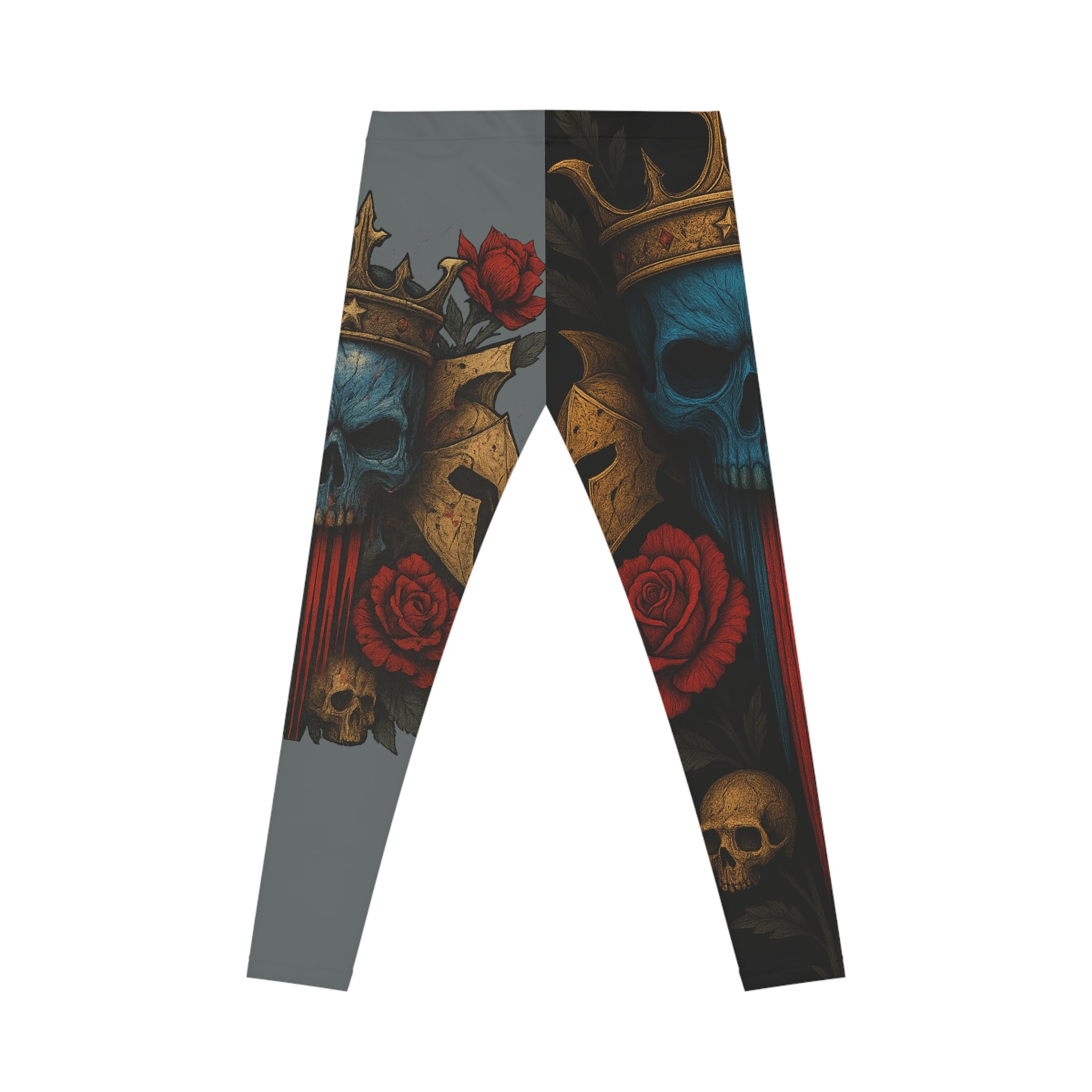 Crimson Reign Women's Casual Leggings Gray