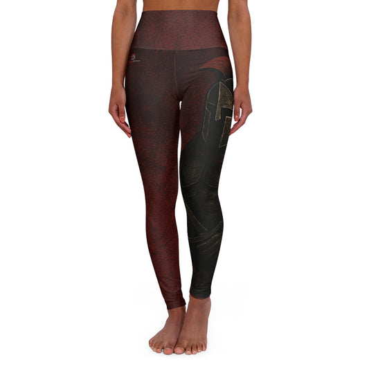 Red Warrior Spirit High Waisted Yoga Pants
