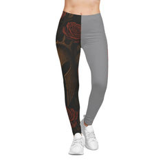 Warrior Spirit Crowned in Courage Leggings Gray