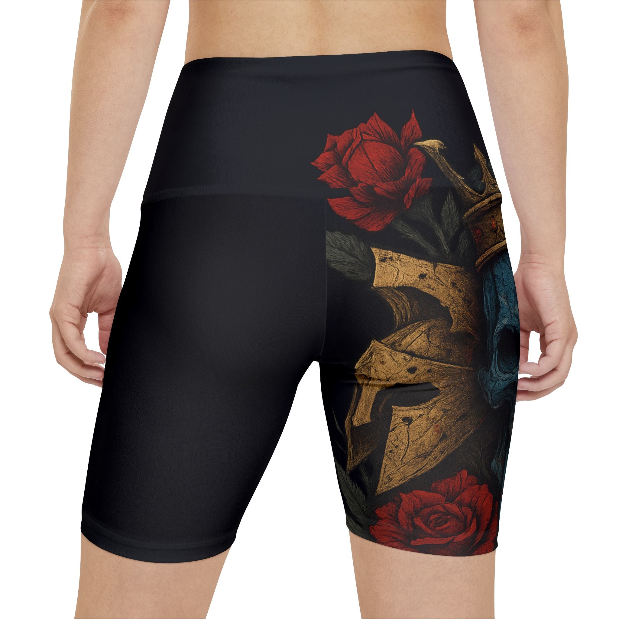 Crimson Reign Women's Yoga Shorts