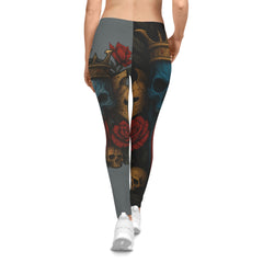 Crimson Reign Women's Casual Leggings Gray
