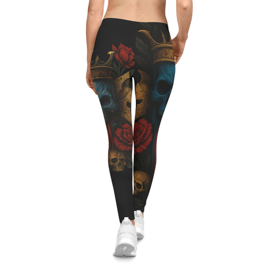Crimson Reign Women's Casual Leggings Black