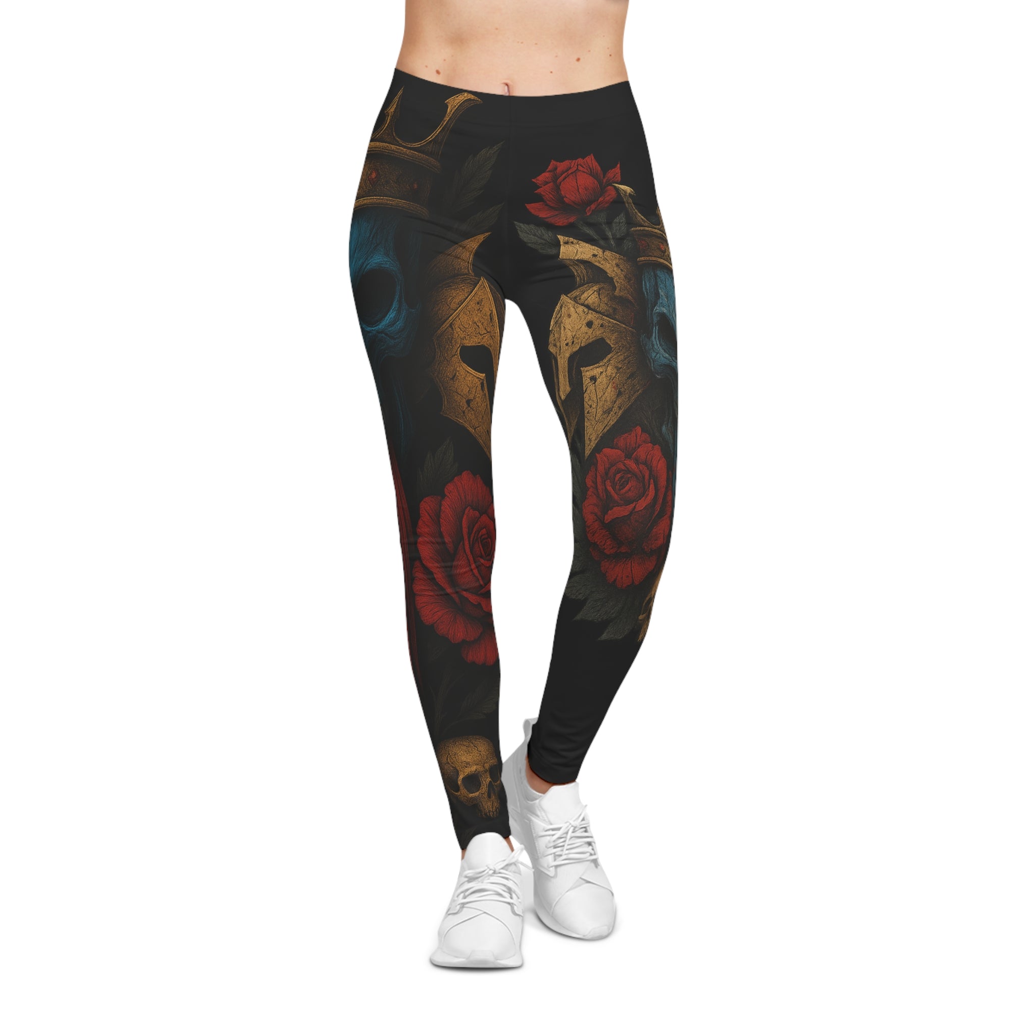 Crimson Reign Women's Casual Leggings Black