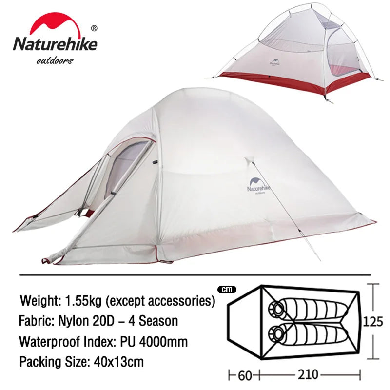 Naturehike Upgraded Cloud Up 2 Ultralight Tent