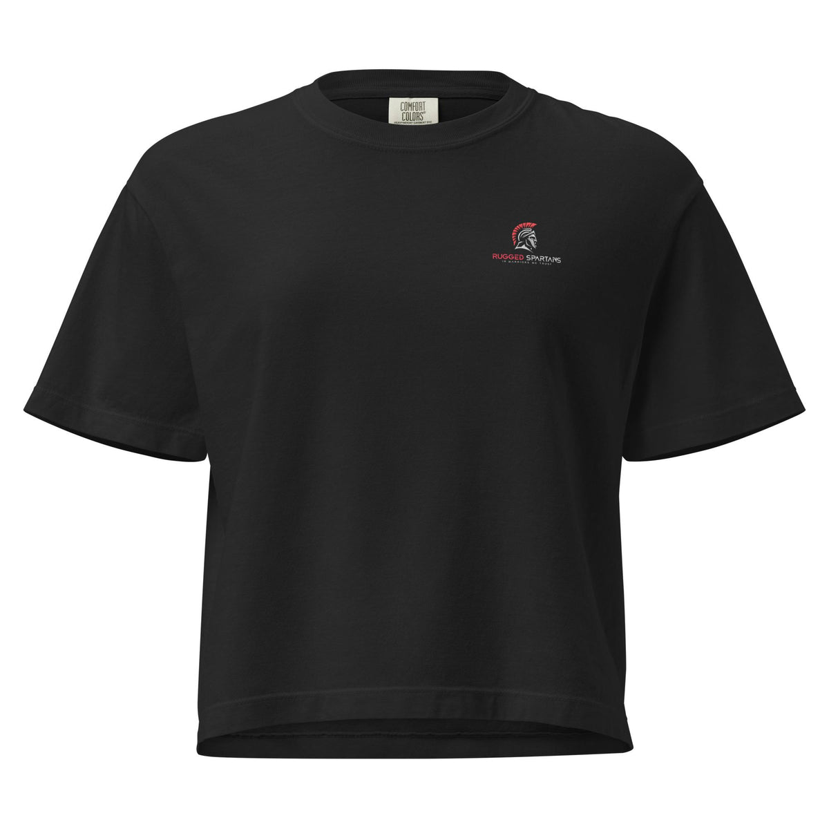Women’s heavyweight boxy tee Military “Forged To Fight”